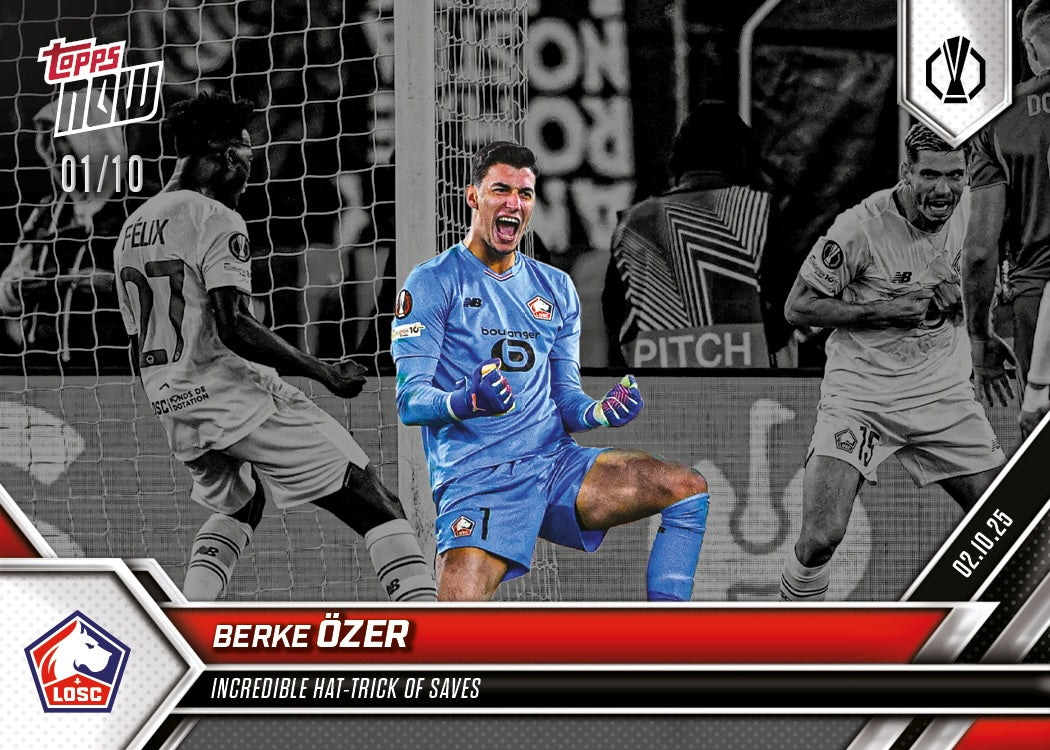 Berke Ozer - 2025-26 UEL Topps NOW - Card 5 - PR: 90 - Image 4