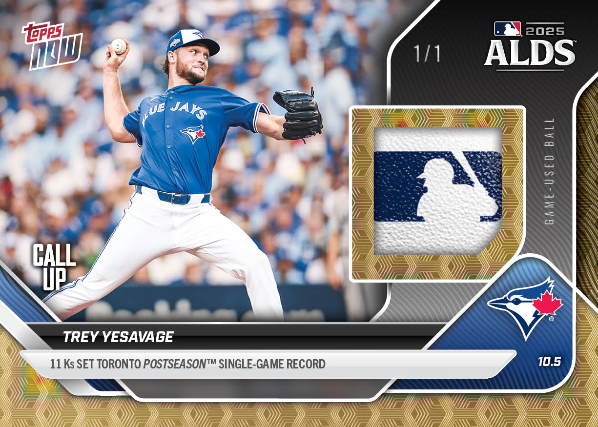 Trey Yesavage - 2025 MLB Topps NOW - Card 826 - PR: 4808 - Image 2