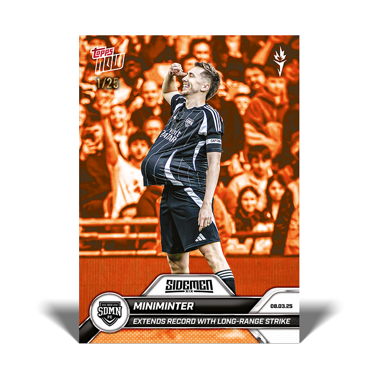Miniminter - 2025 Sidemen Charity Match Topps NOW Card 2 - LOOK FOR AUTO - PR: 392 - Image 4