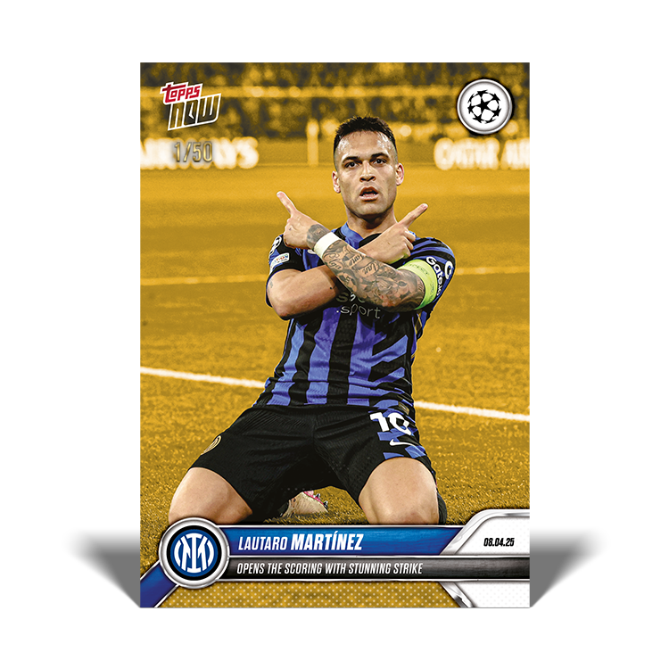 Lautaro Martínez - 2024-25 UCL Topps NOW - Card 132 - PR: 265 - Image 6