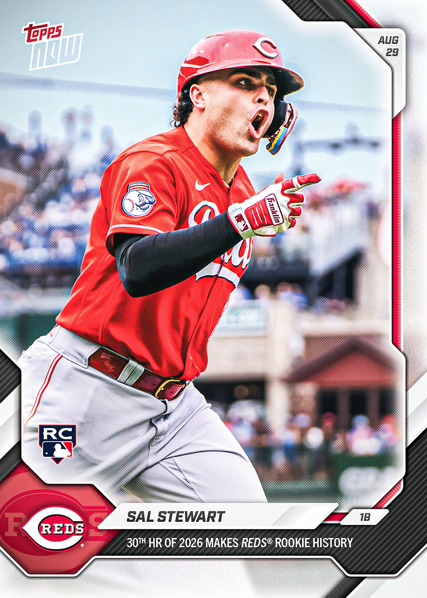 Sal Stewart - 2026 MLB Topps NOW - Card 613 - PR: 3596