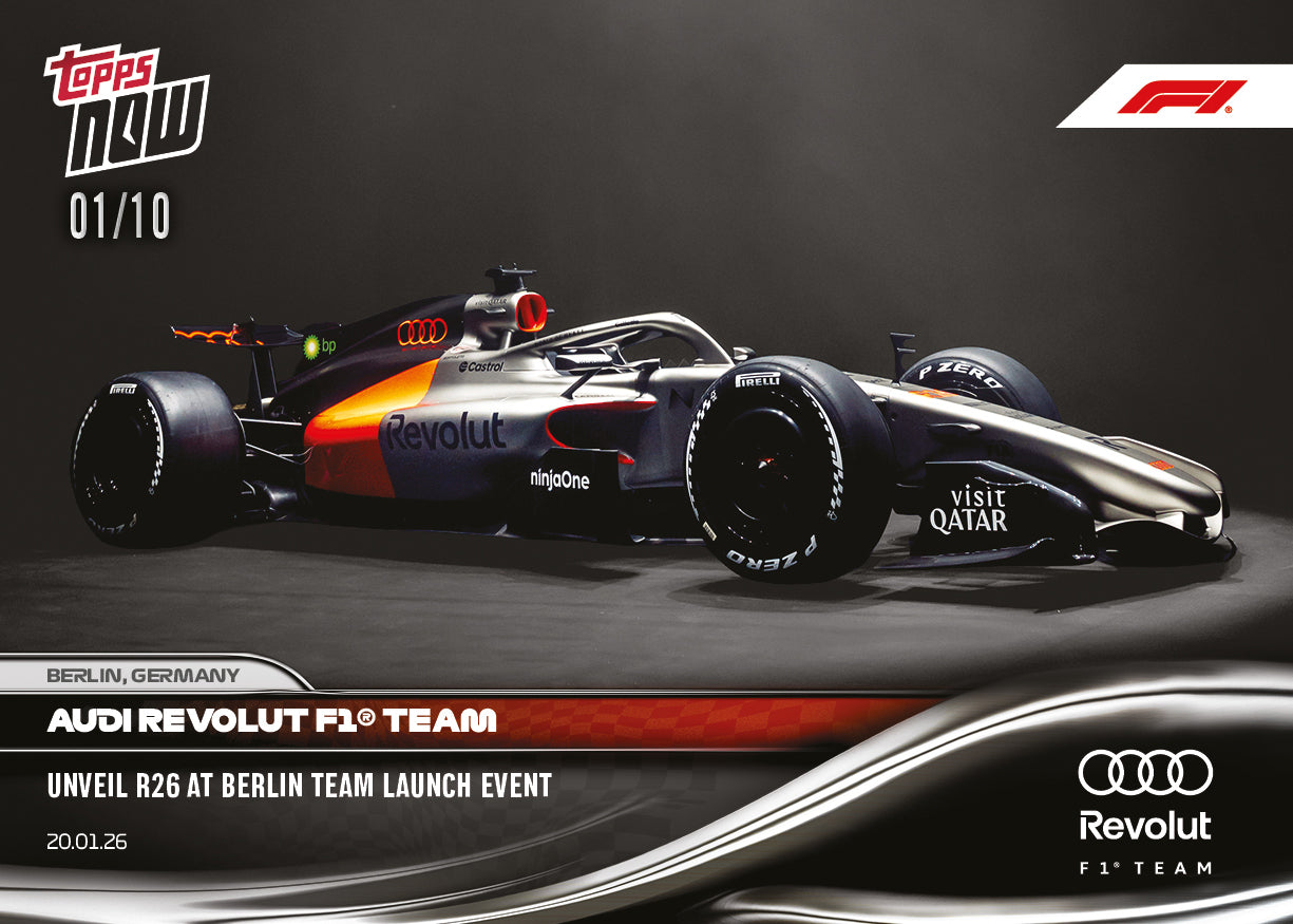 Audi Revolut F1 Team - 2026 Formula 1 Topps NOW - Card 3 - PR: 3951 - Image 5