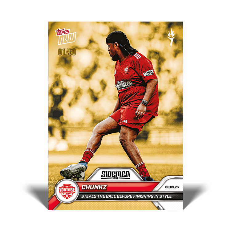 Chunkz - 2025 Sidemen Charity Match Topps NOW Card 12 - PR: 76 - Image 6