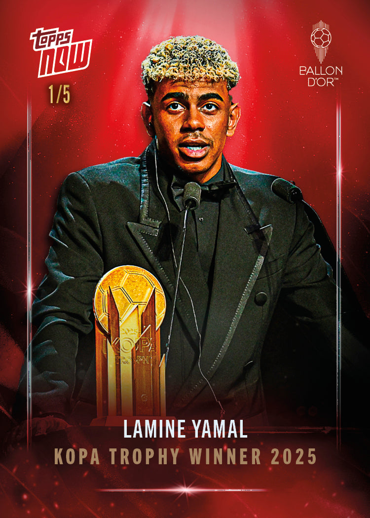 Lamine Yamal - 2025 Ballon d'Or Topps NOW - Card 6 - LOOK FOR AUTO & RELICS - PR: 13882 - Image 9