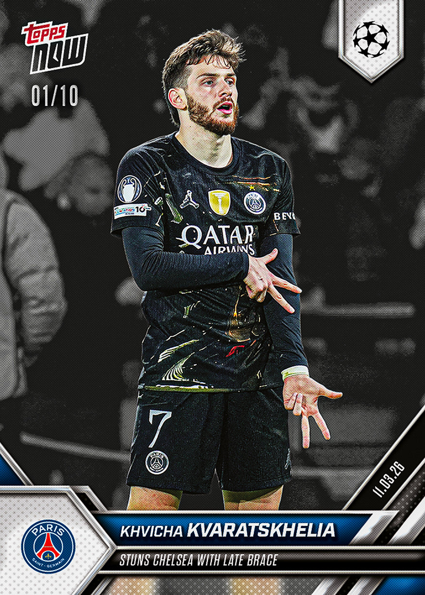 Khvicha Kvaratskhelia - 2025-26 UCL Topps NOW - Card 105 - PR: 1324 - Image 4