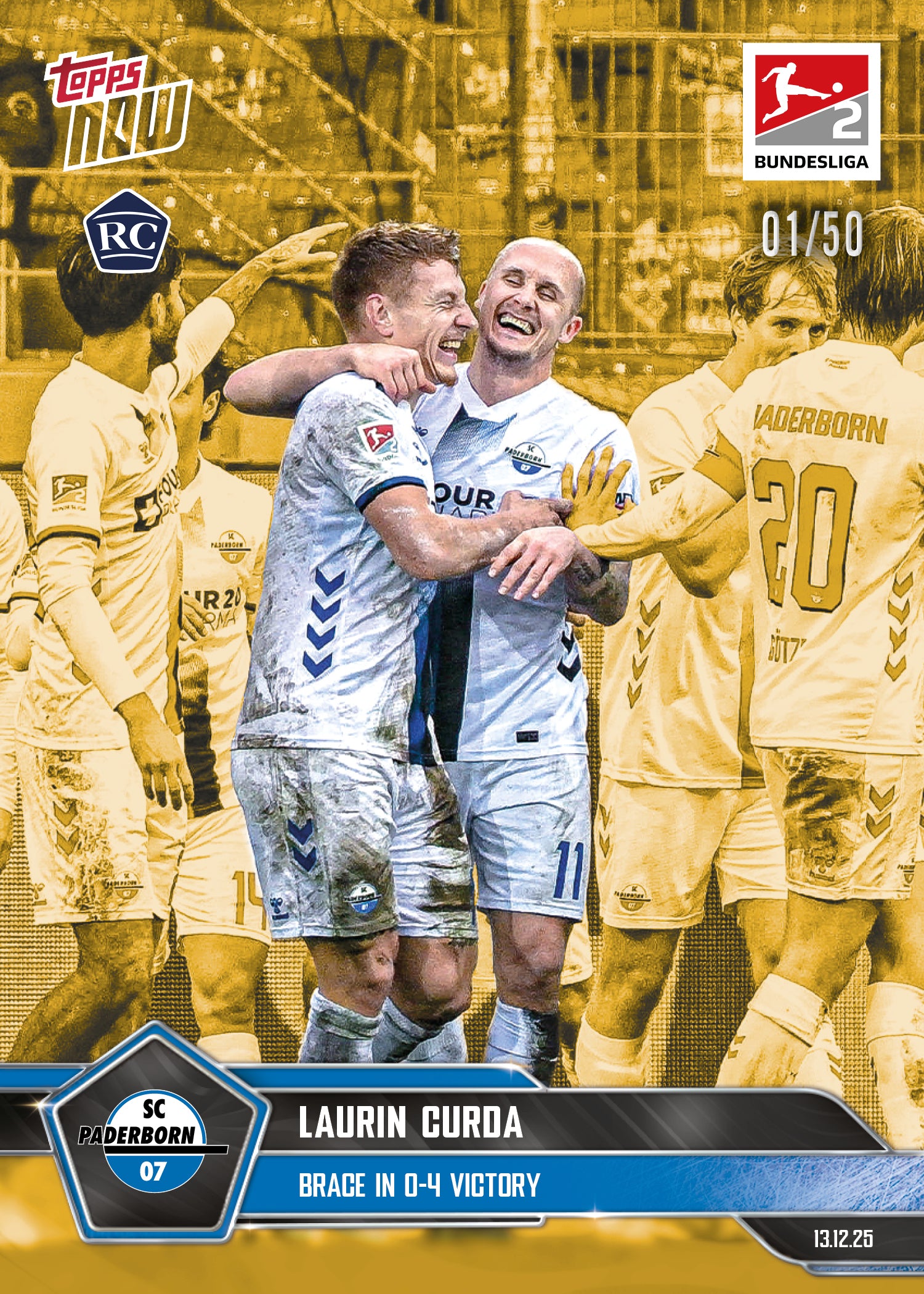 Laurin Curda - 2025-26 Bundesliga Topps NOW - Card 82 - PR: 246 - Image 6