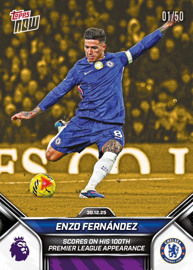 Enzo Fernández - 2025-26 Premier League Topps NOW - Card 96 - PR: 788 - Image 6