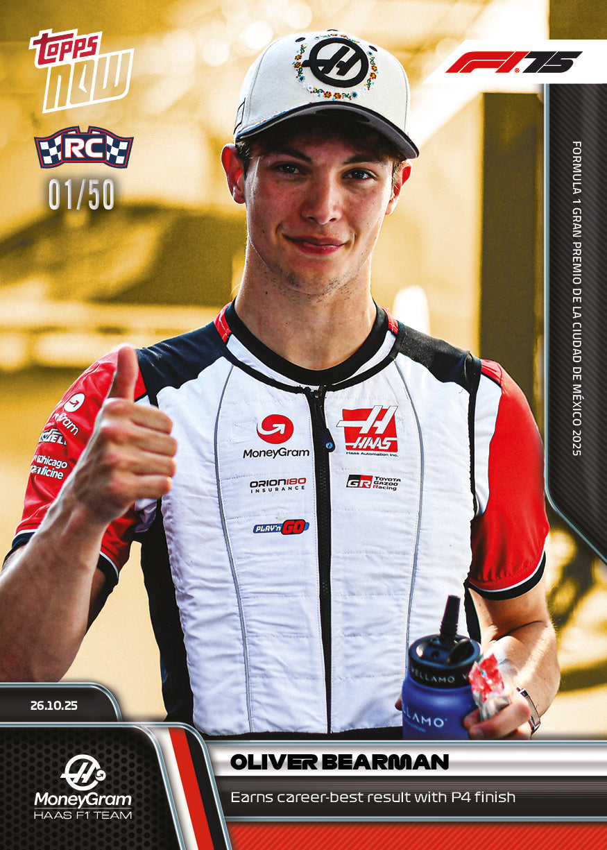 Oliver Bearman - 2025 Formula 1 Topps NOW - Card 73 - PR: 2305 - Image 6