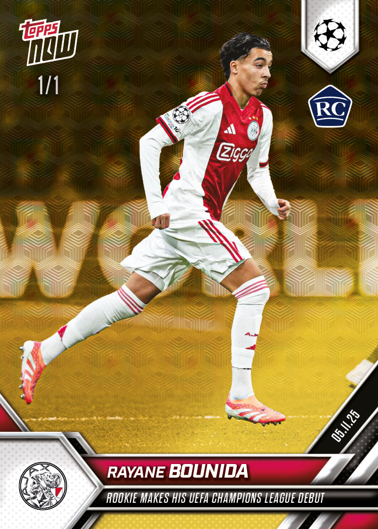 Rayane Bounida - 2025-26 UCL Topps NOW - Card 50 - PR: 481 - Image 2