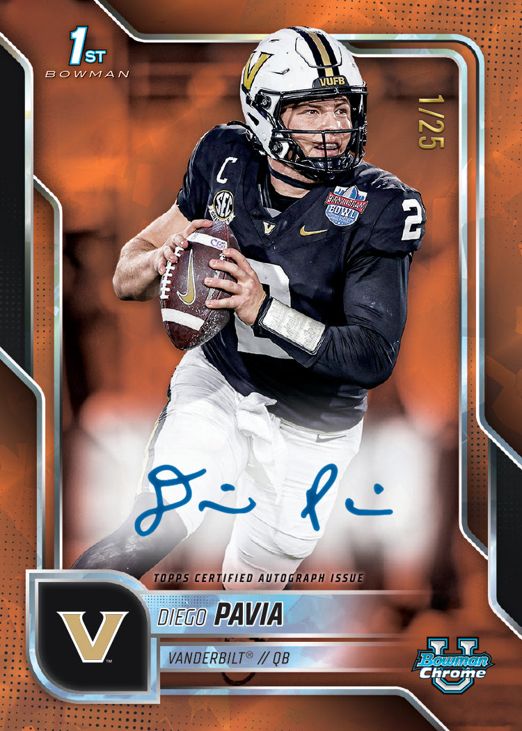 2025 Bowman University Chrome Football Sapphire Edition - Hobby Box - Image 6