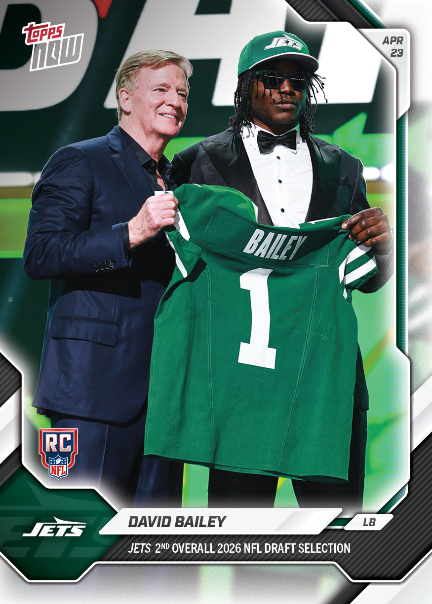 David Bailey - 2026 NFL Topps NOW - Card DBAI - PR: 3929