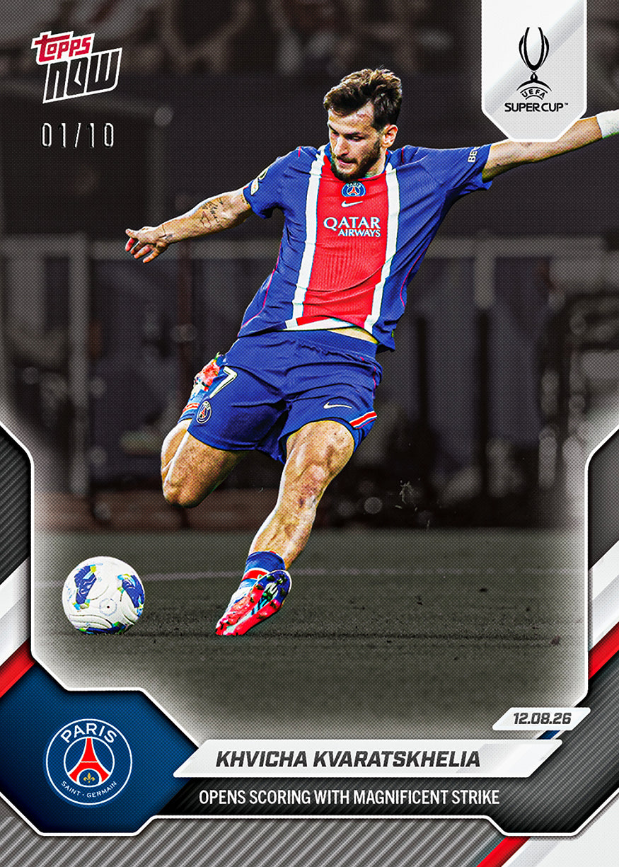 Khvicha Kvaratskhelia - 2026-27 UCL Topps NOW Card 3 - PR: 2832 - Image 6