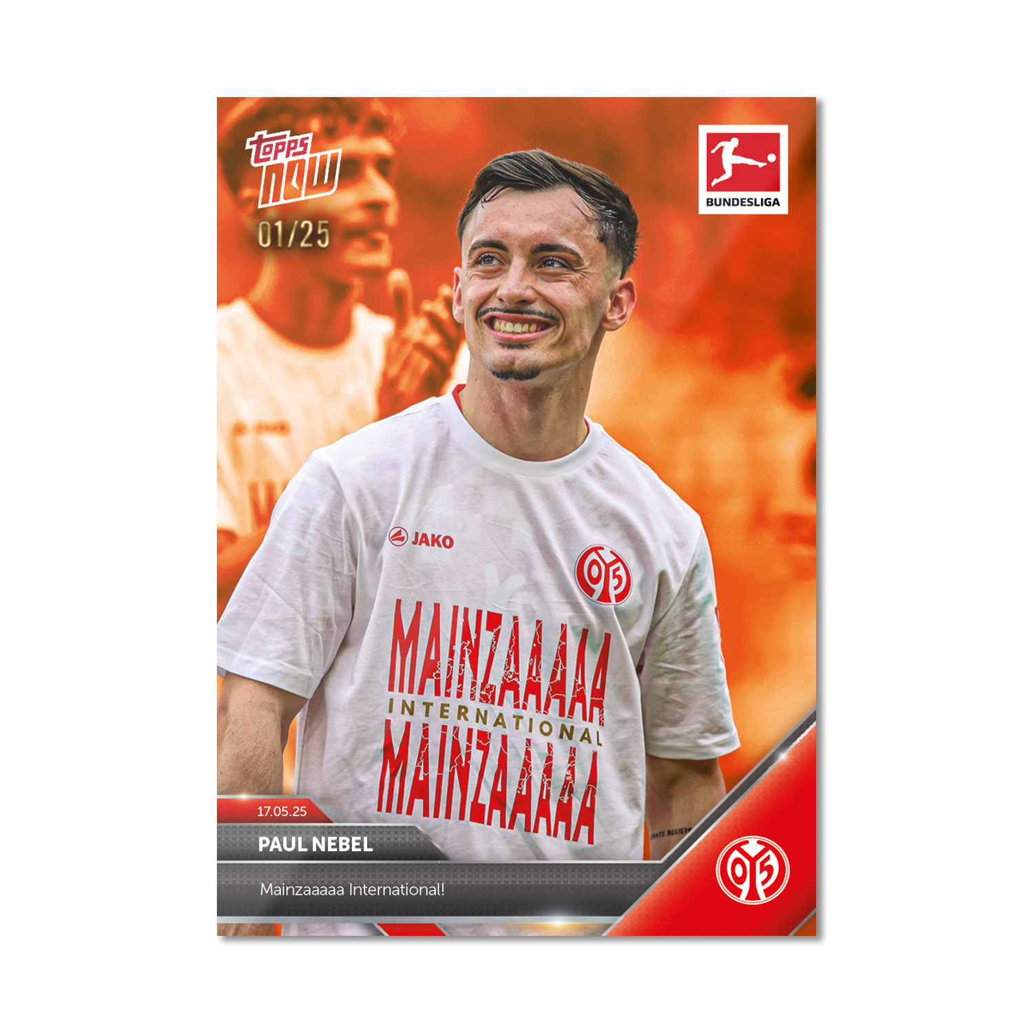 Paul Nebel - 2024-25 Bundesliga Topps NOW - Card 191 - PR: 112 - Image 5