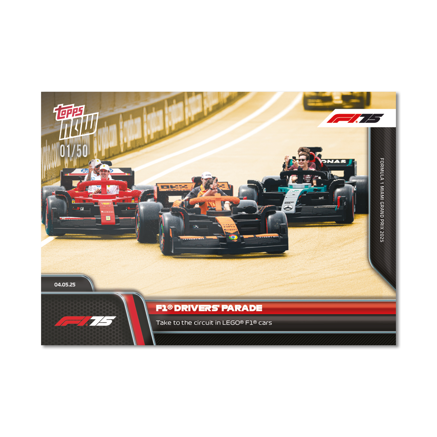 F1 Drivers' Parade - 2025 Formula 1 Topps NOW - Card 36 - PR: 2219 - Image 6