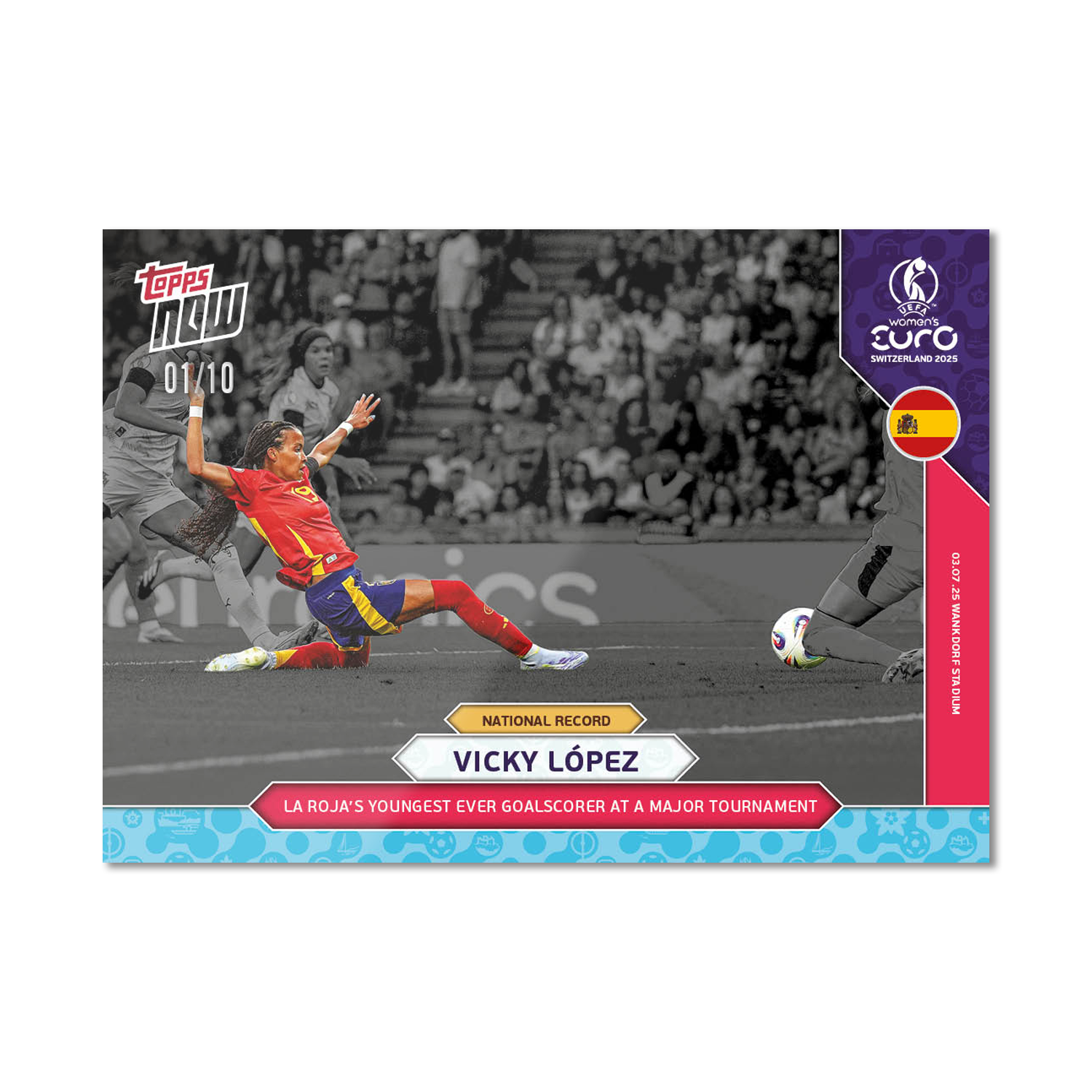 Vicky López - UEFA Women’s EURO 2025™ Topps NOW - Card 4 - PR: 301 - Image 4
