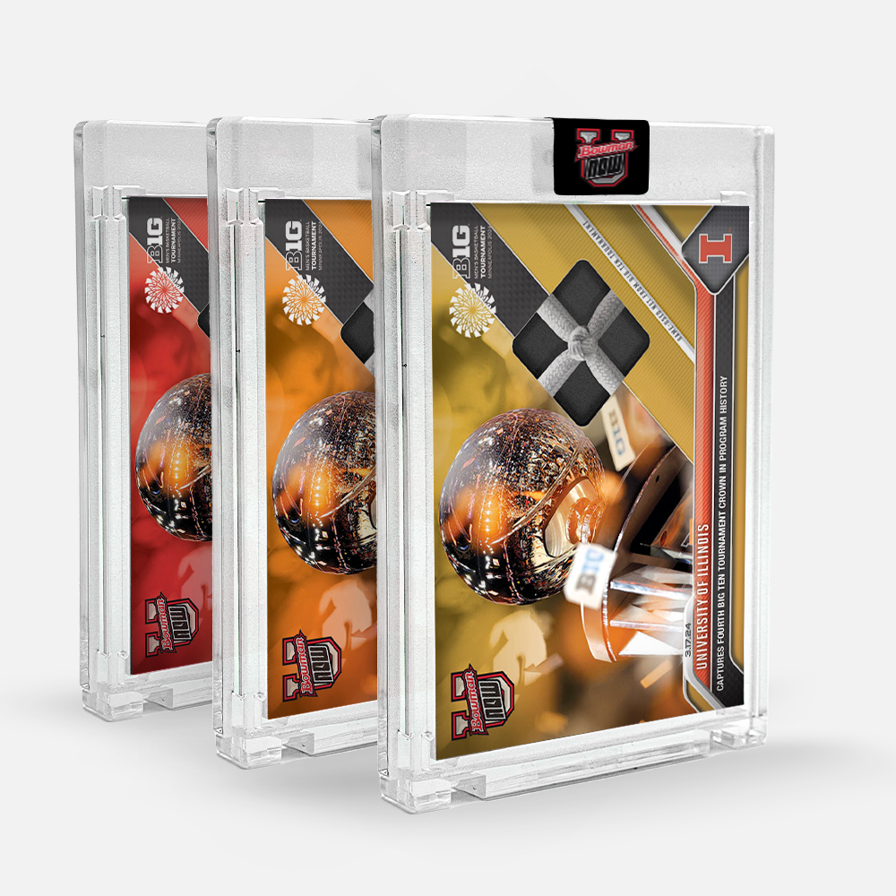 Game-used Net Relic # to 49 or Lower - University of Illinois - 2023-24 Bowman U Now Card 73 - Image 2