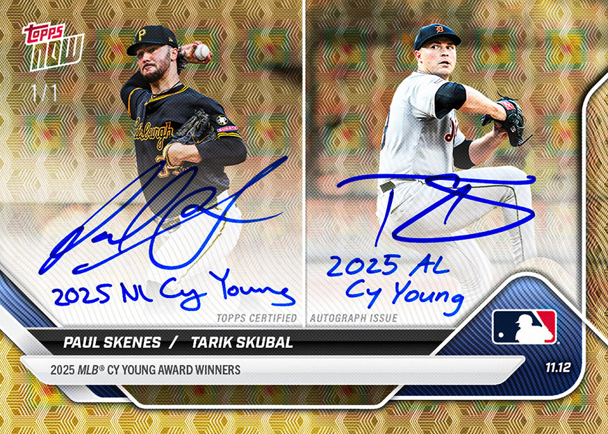 Paul Skenes / Tarik Skubal - 2025 MLB Topps NOW - Card OS-6 - PR: 10,739 - Image 2