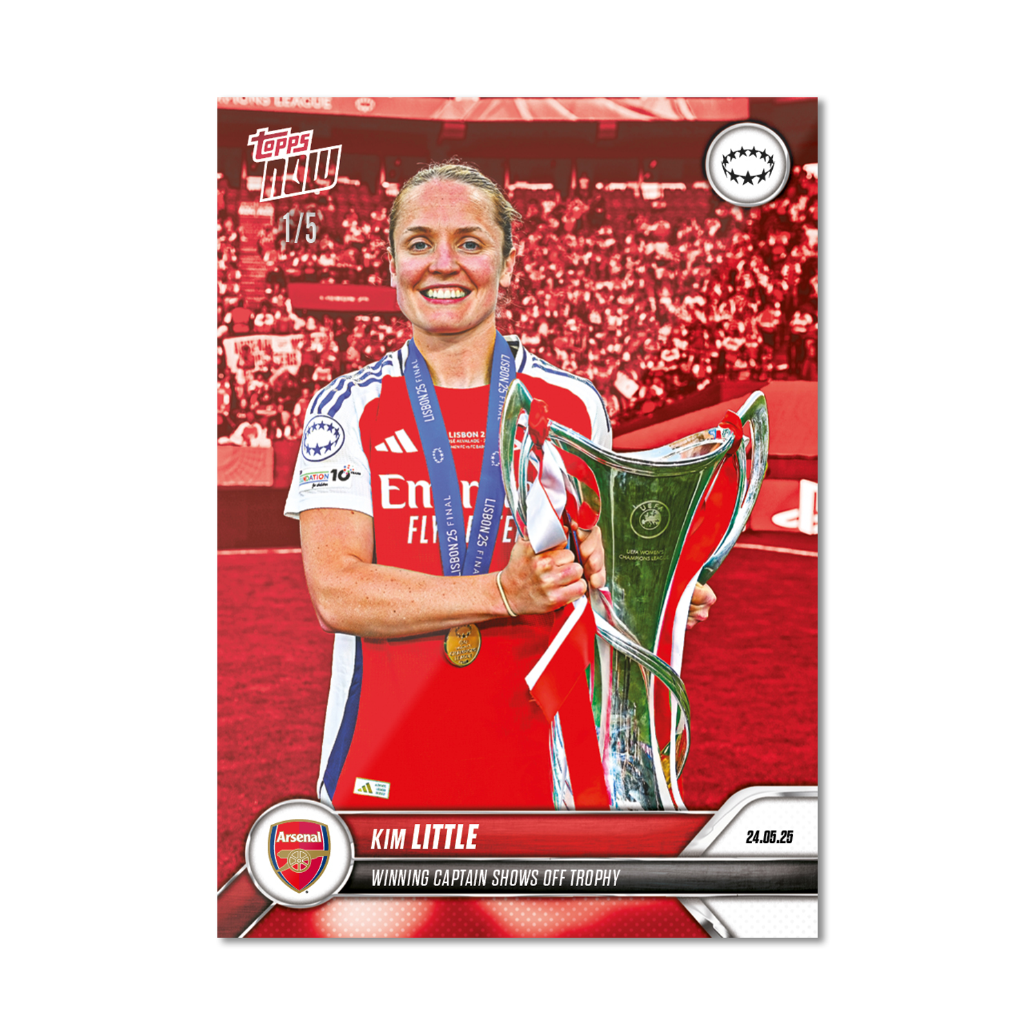 Kim Little - 2024-25 UWCL Topps NOW - Card 28 - PR: 578 - Image 3
