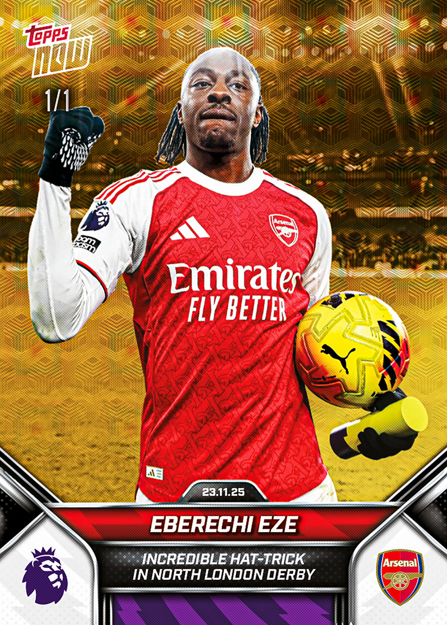 Eberechi Eze - 2025-26 Premier League Topps NOW - Card 58 - PR: 3021 - Image 2