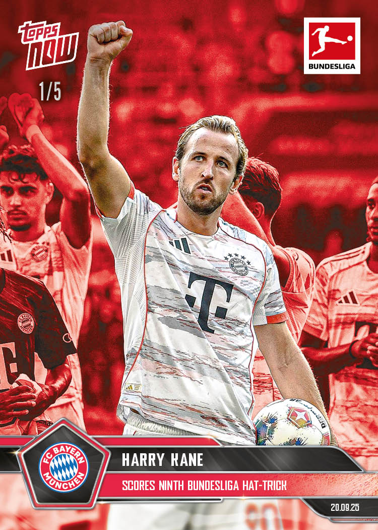 Harry Kane - 2025-26 Bundesliga Topps NOW - Card 27 - PR: 317 - Image 3