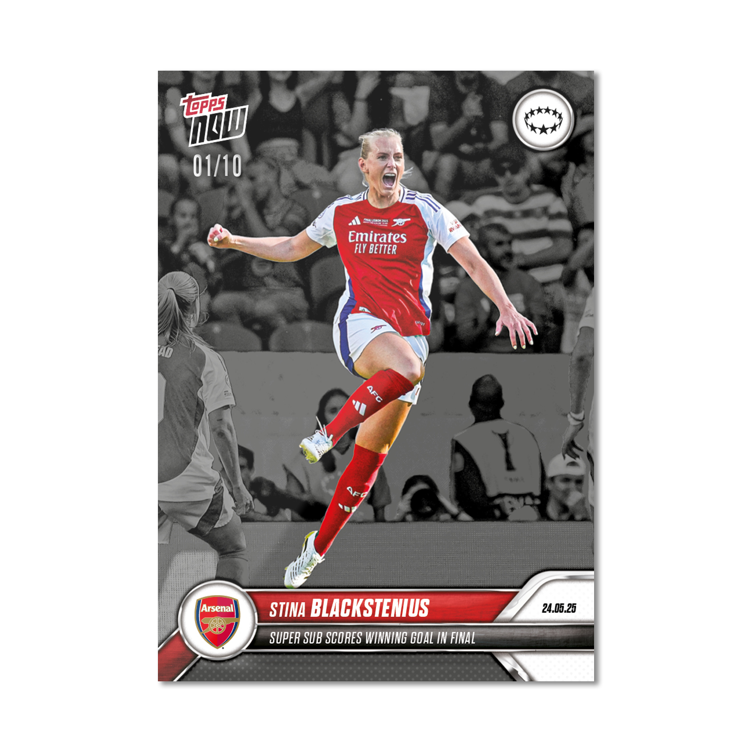 Stina Blackstenius - 2024-25 UWCL Topps NOW - Card 29 - LOOK FOR RELICS - PR: 1115 - Image 8