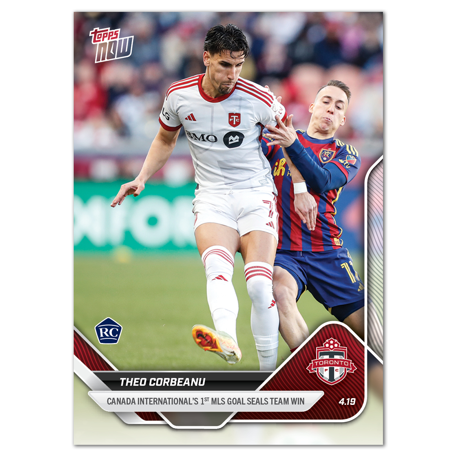 Theo Corbeanu - 2025 MLS Topps NOW - Card 31 - PR: 95
