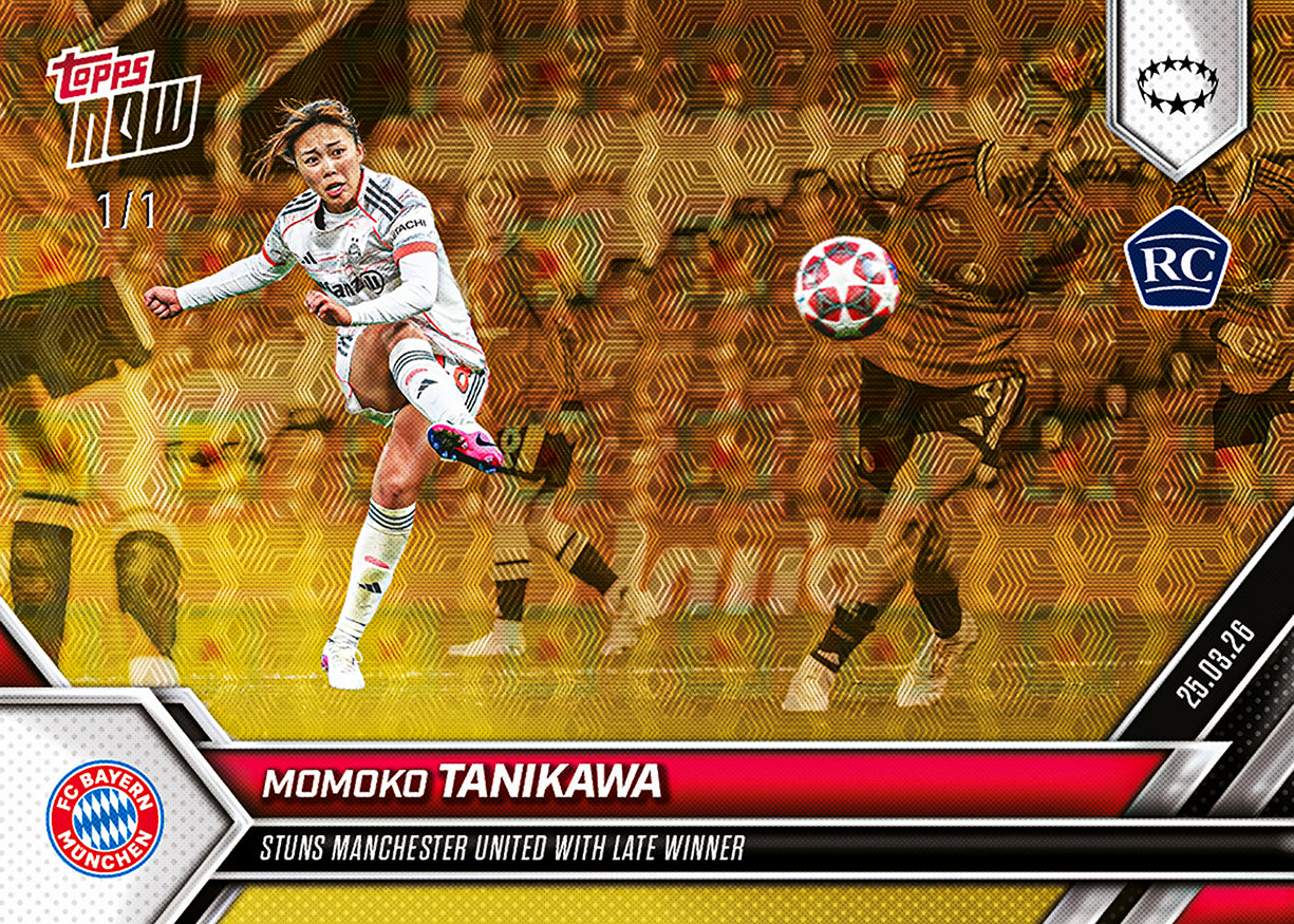 Momoko Tanikawa - 2025-26 UWCL Topps NOW - Card 25 - PR: 1027 - Image 2