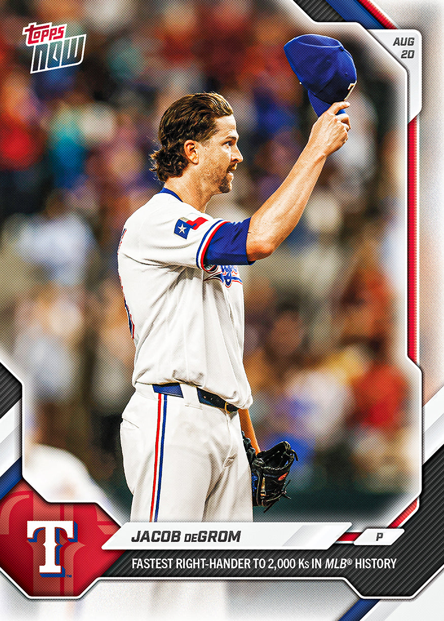 Jacob deGrom - 2026 MLB Topps NOW - Card 576 - PR: 1642