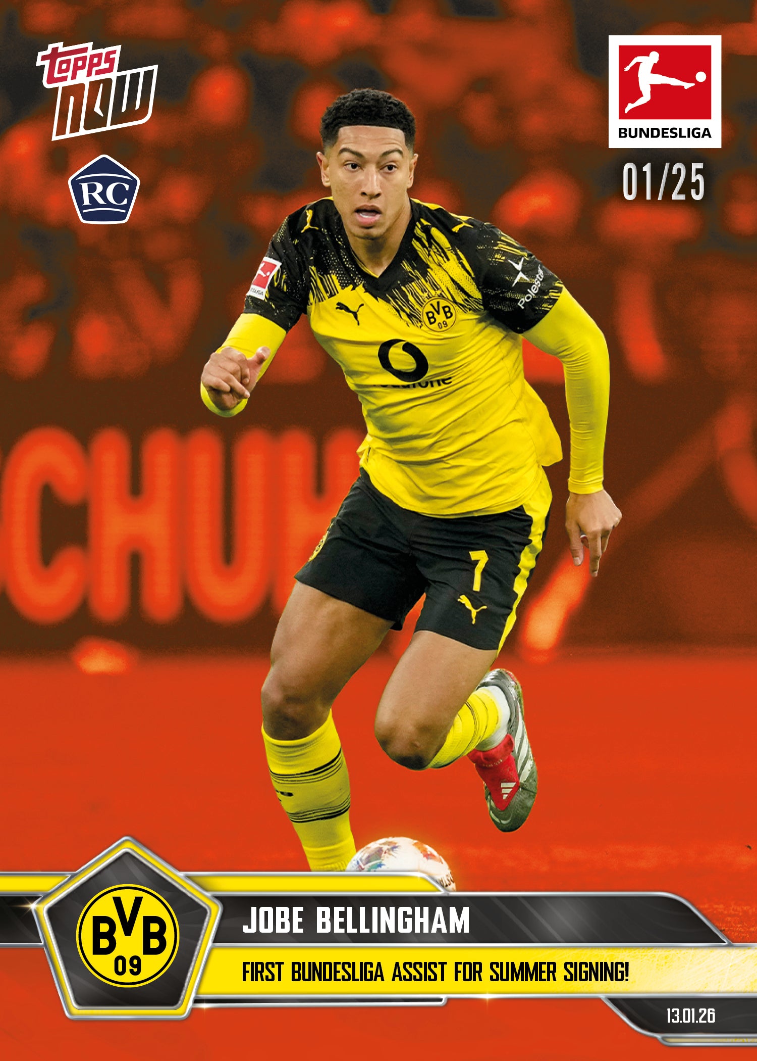 Jobe Bellingham - 2025-26 Bundesliga Topps NOW - Card 96 - PR: 1033 - Image 5