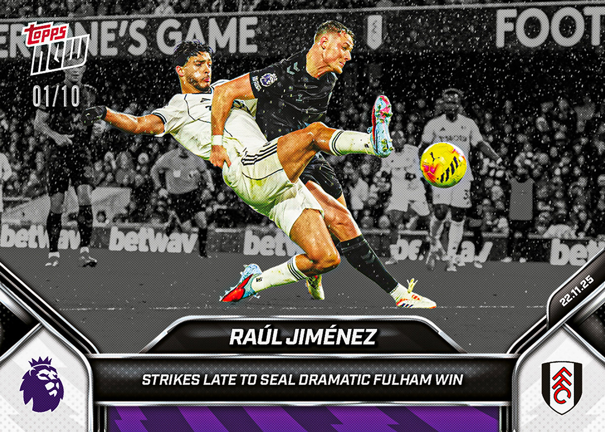 Raúl Jiménez - 2025-26 Premier League Topps NOW - Card 59 - PR: 210 - Image 4