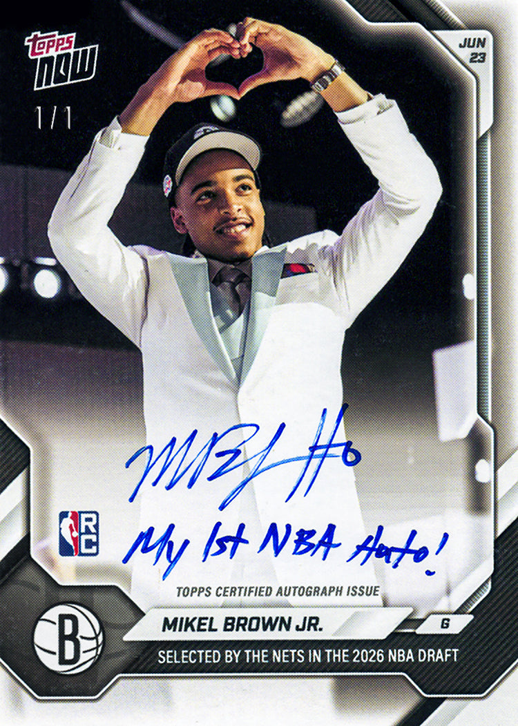 Mikel Brown Jr. - 2026-27 NBA Topps NOW - Card MBRO - PR: 2464 - Image 2