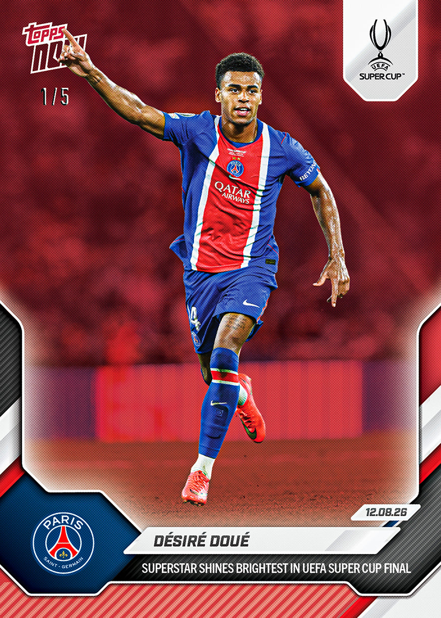 Désiré Doué - 2026-27 UCL Topps NOW Card 2 - PR: 2997 - Image 5