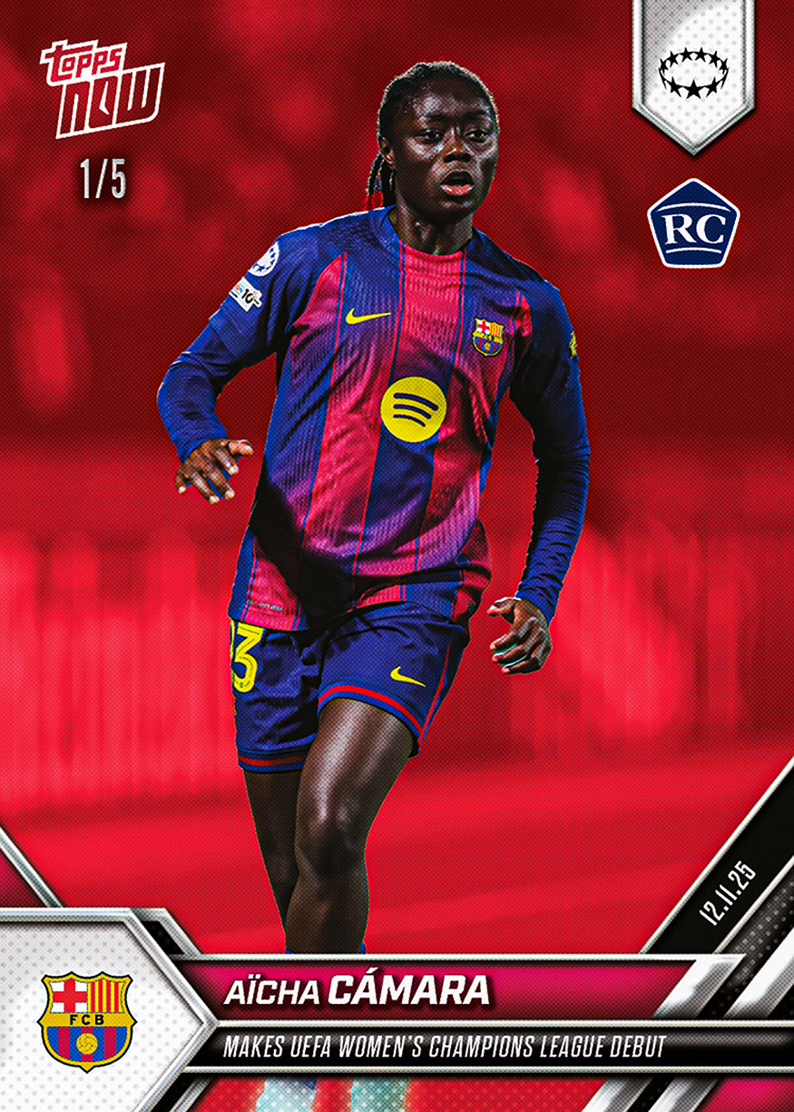 Aïcha Cámara - 2025-26 UWCL Topps NOW - Card 10 - PR: 471 - Image 3