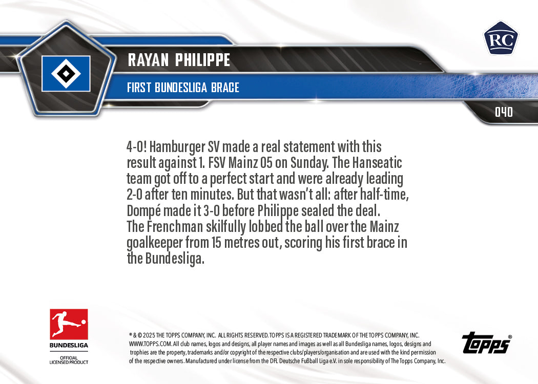 Rayan Philippe - 2025-26 Bundesliga Topps NOW - Card 40 - PR: 441 - Image 7