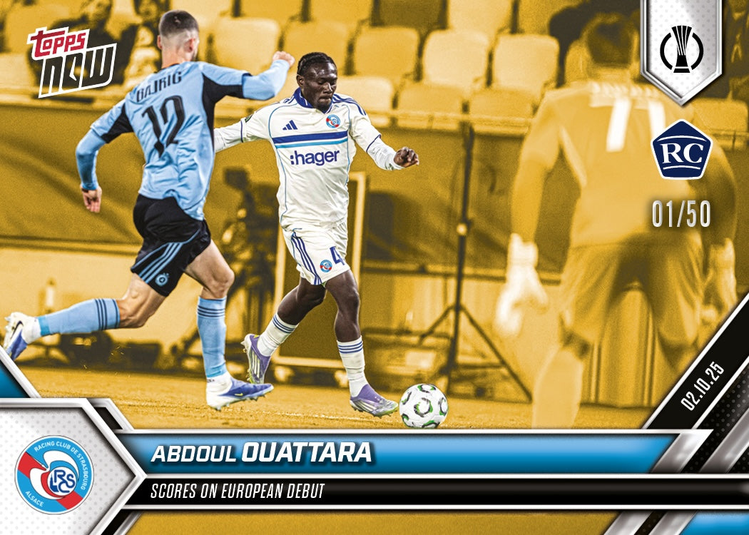 Abdoul Ouattara - 2025-26 UECL Topps NOW - Card 3 - PR: 154 - Image 6