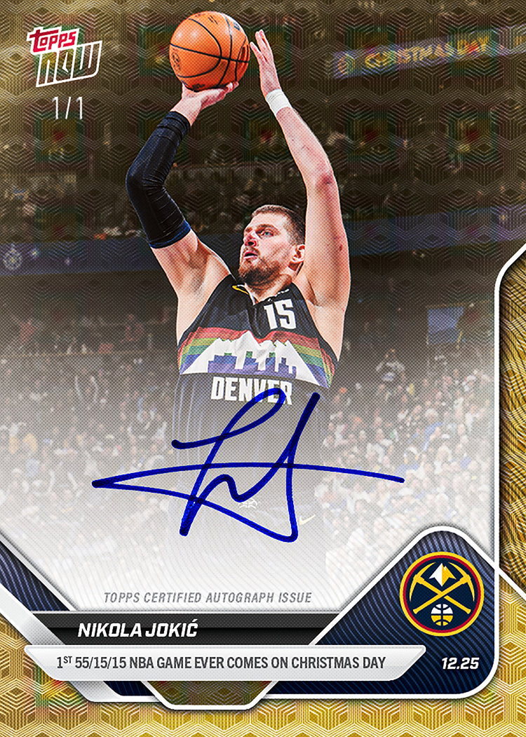 Nikola Jokić - 2025-26 NBA Topps NOW - Card 103 - PR: 7374 - Image 3