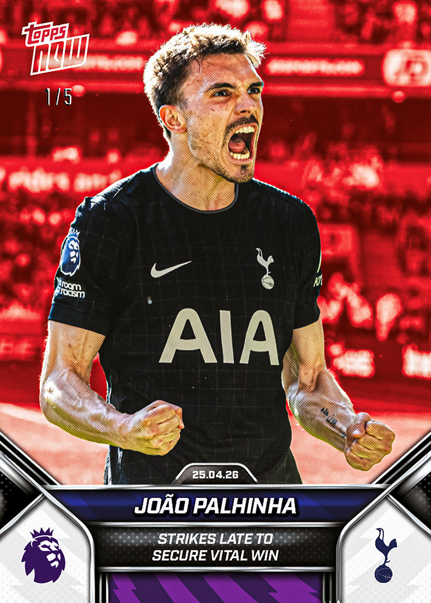 João Palhinha - 2025-26 Premier League Topps NOW - Card 182 - PR: 400 - Image 3