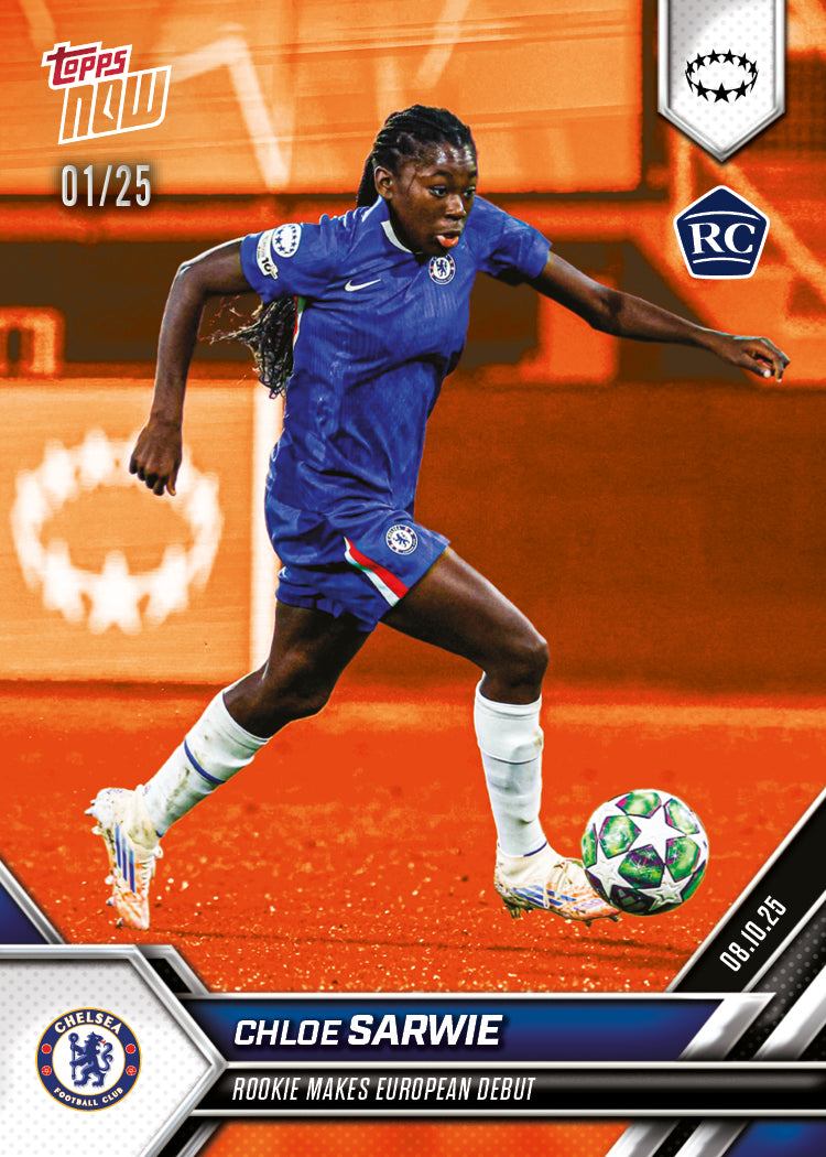 Chloe Sarwie - 2025-26 UWCL Topps NOW - Card 2 - Image 5
