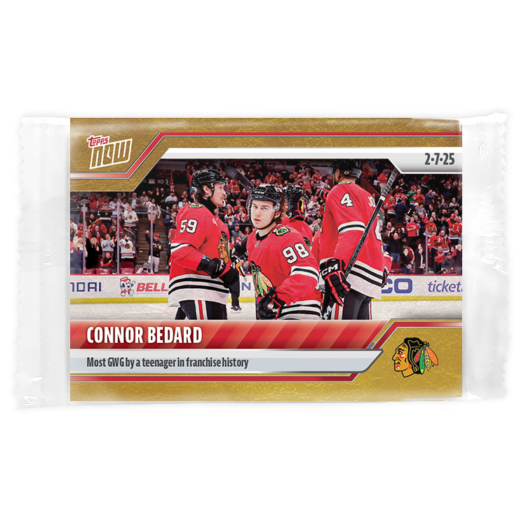 Connor Bedard - 2024-25 NHL Topps NOW - Sticker # 109 Pack - PR: 490 - Image 2
