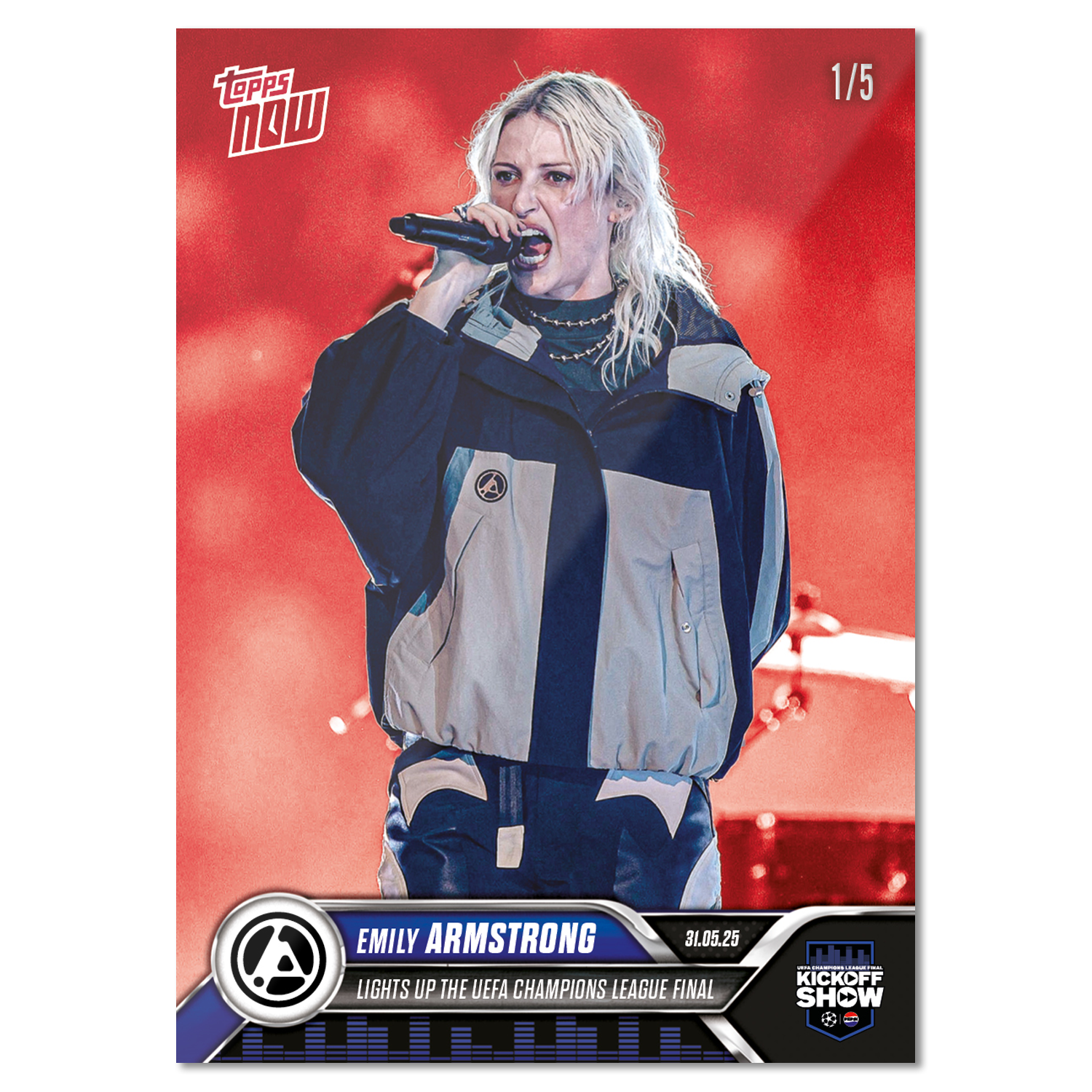 Emily Armstrong - 2024-25 UCL Topps NOW - Card 168 - LOOK FOR AUTOS - PR: 4032 - Image 5