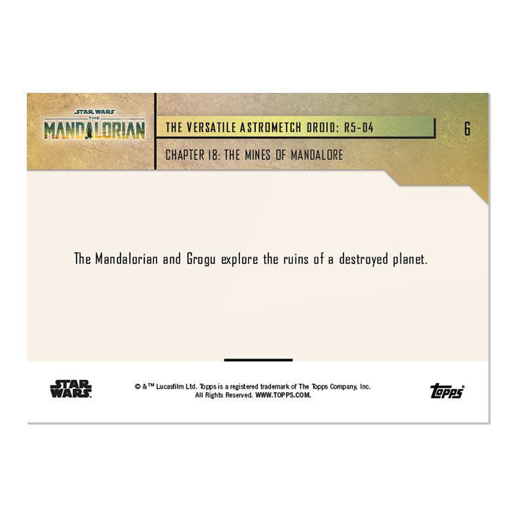 2023 TOPPS NOW Star Wars: The Mandalorian Season 3 Episode 2 - 5 Card Set - PR: 829 - Image 3