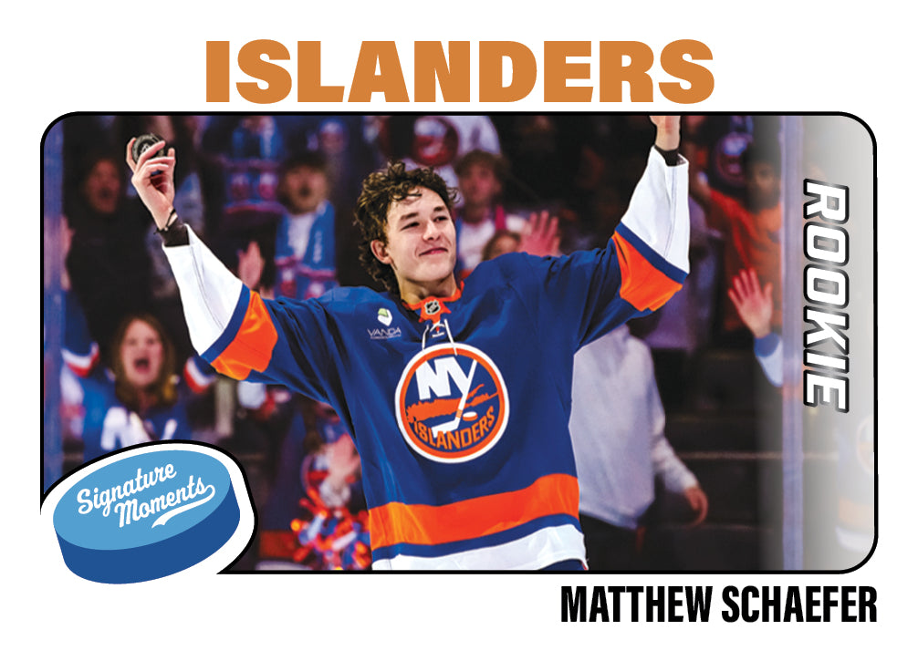 Matthew Schaefer - 2025-26 NHL Topps NOW - Sticker # 25 Pack - PR: 1450 - Image 2
