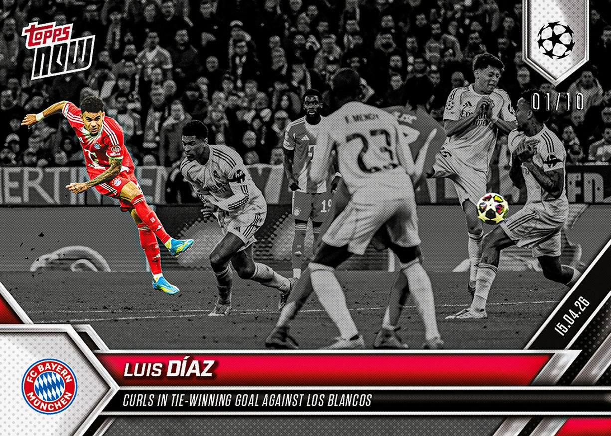 Luis Díaz - 2025-26 UCL Topps NOW - Card 123 - PR: 824 - Image 4