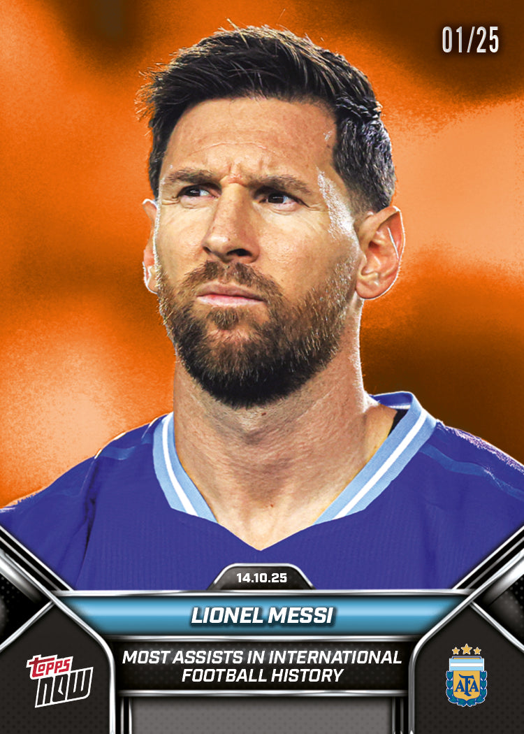 Lionel Messi - 2024-25 Argentina Topps NOW - Card 3 - PR: 8429 - Image 6