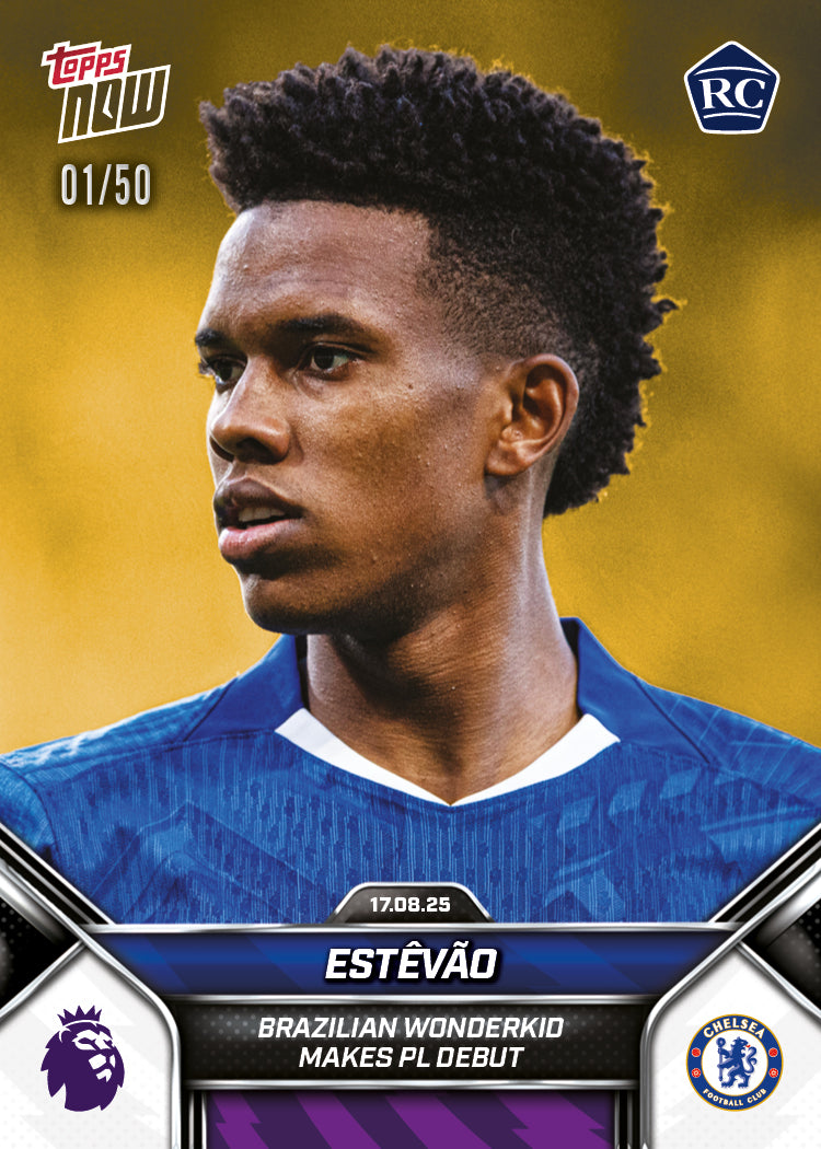 Estêvão - 2025-26 Premier League Topps NOW - Card 6 - PR: 8426 - Image 6