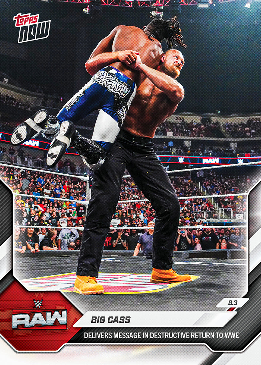 Big Cass - 2026 WWE Topps NOW - Card 85 - PR: 370
