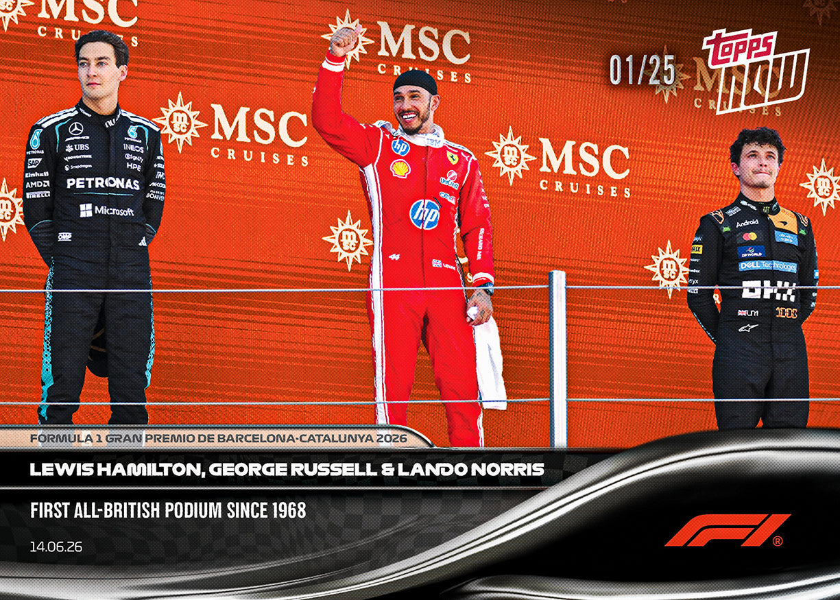 Lewis Hamilton / George Russell / Lando Norris - 2026 Formula 1 Topps NOW - Card 39 - PR: 4152 - Image 5
