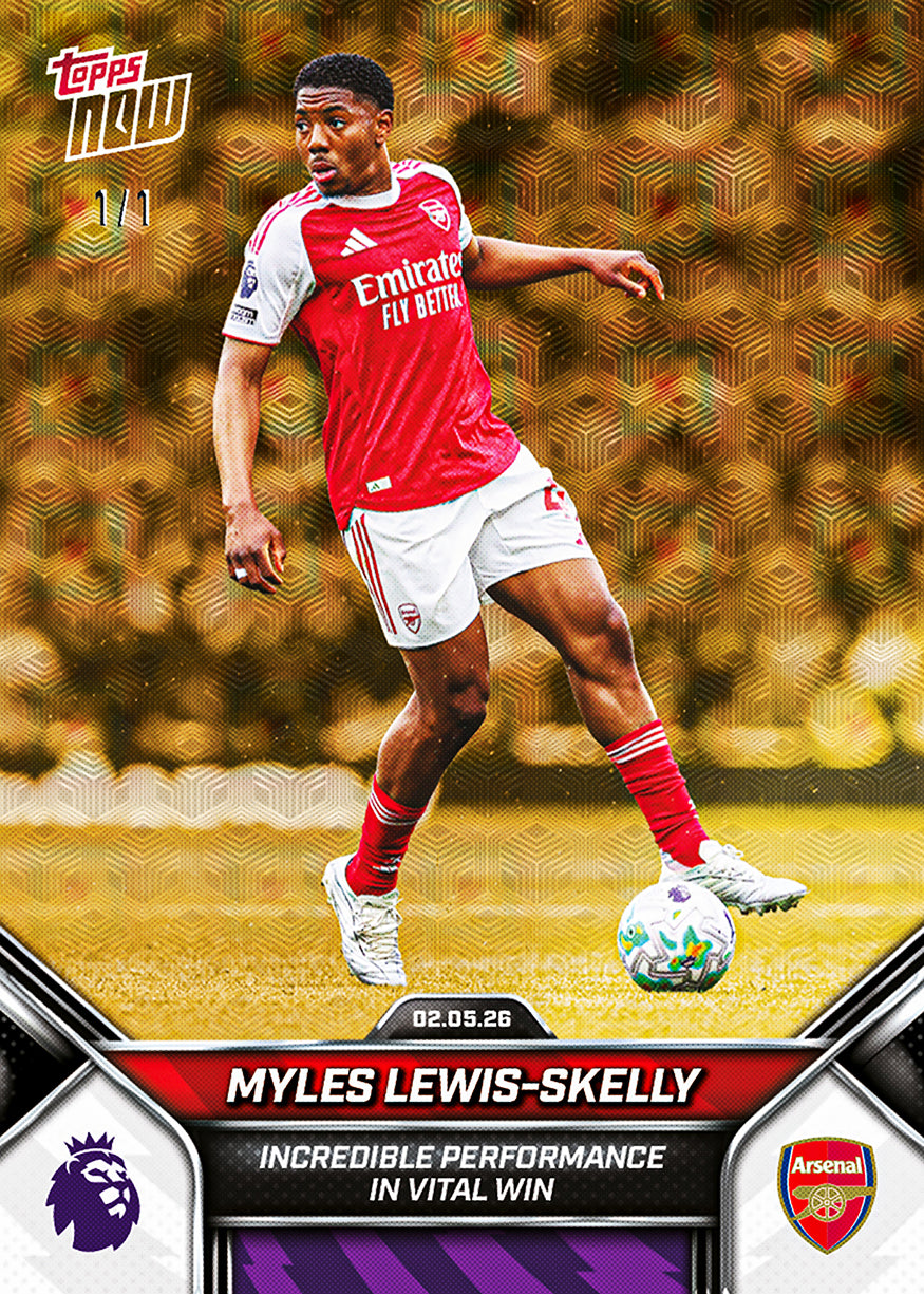 Alternative view of Myles Lewis-Skelly - 2025-26 Premier League Topps NOW - Card 185 - PR: 863