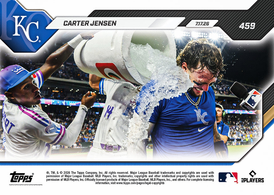 Carter Jensen - 2026 MLB Topps NOW - Card 459 - PR: 959 - Image 2