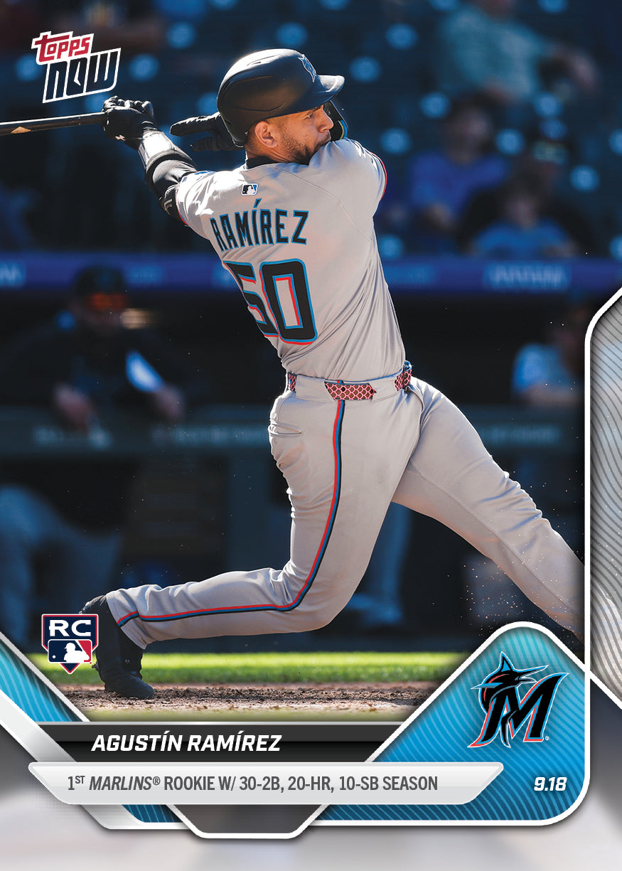 Agustín Ramírez - 2025 MLB Topps NOW - Card 730 - PR: 599